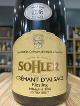 Riesling Crémant d'Alsace Millesimé 2016 Sohler